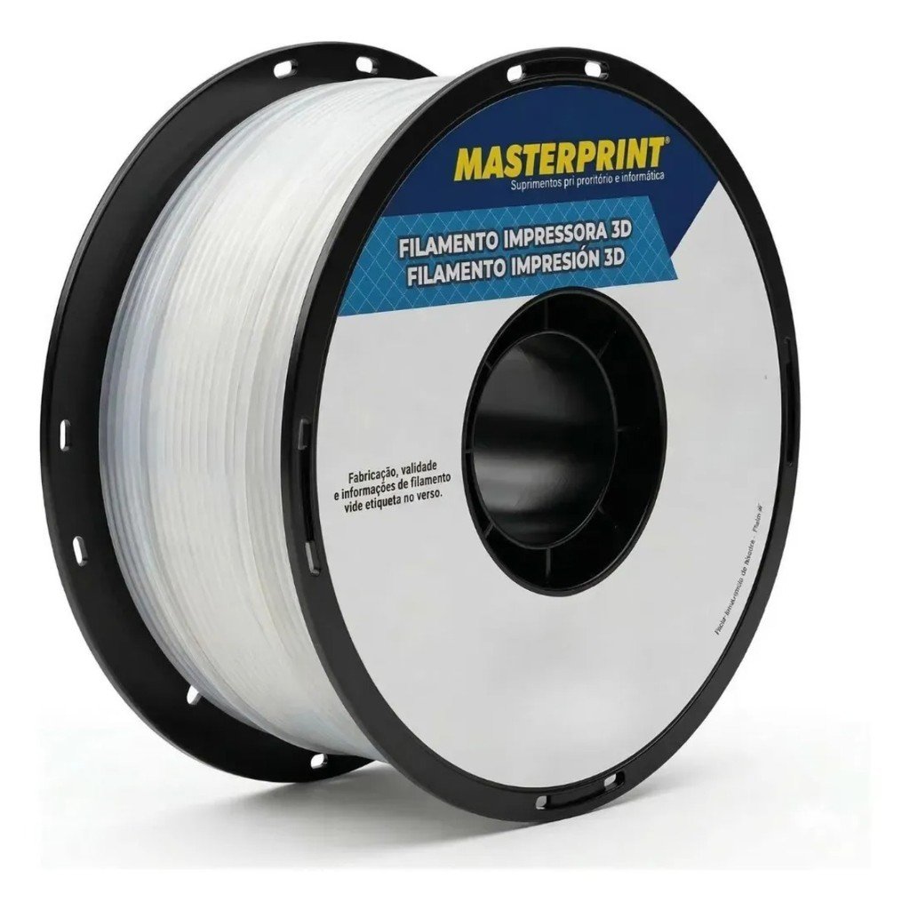 Filamento PETG 1.75mm 1kg Resistente Impressora 3D Translucido Multiuso