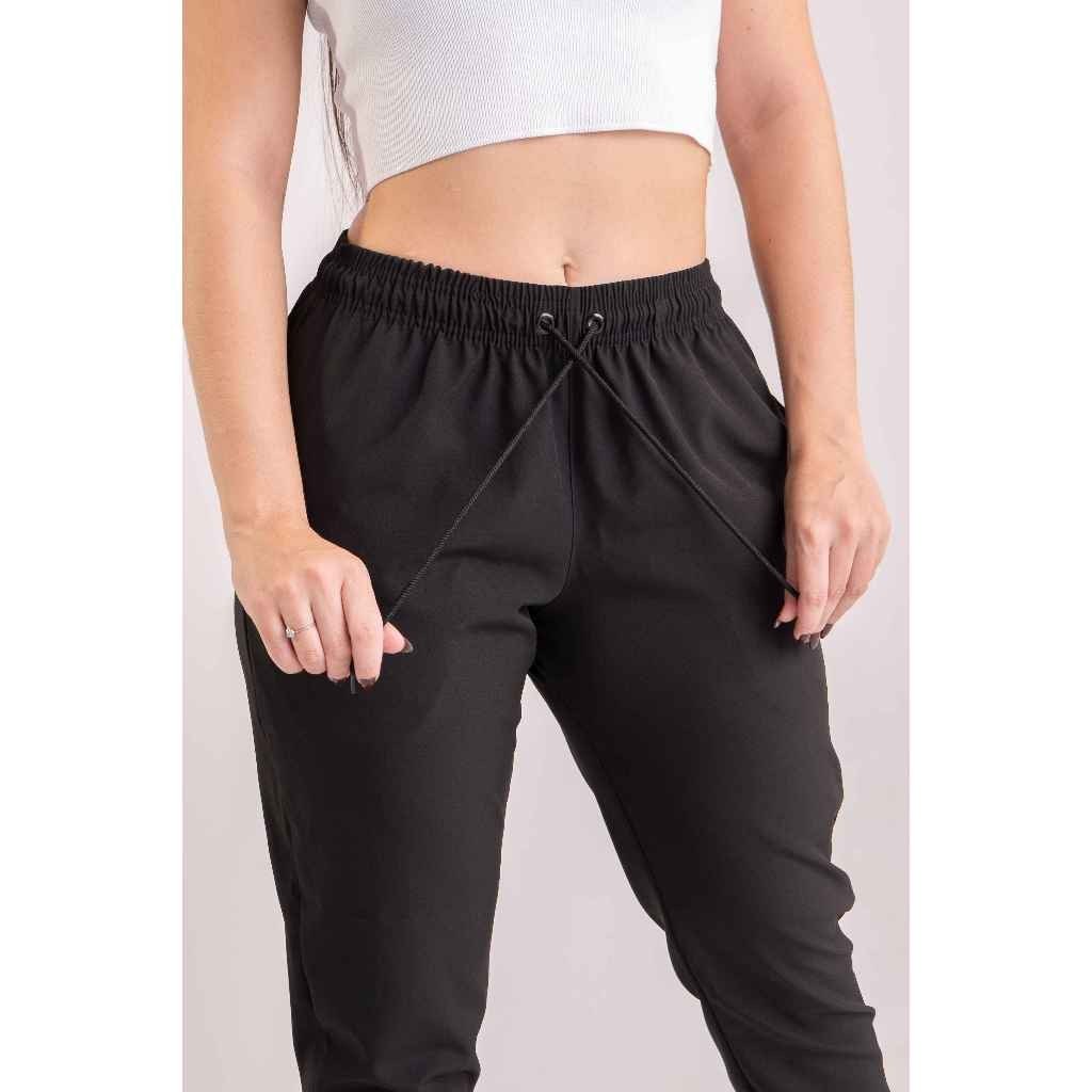 Calça Feminina TACTEL COM ELASTANO PREMIUM jogger / ideal para academia,yoga, casual e esportiva